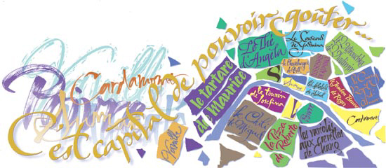 Calligraphie de Nathalie Tousnakhoff