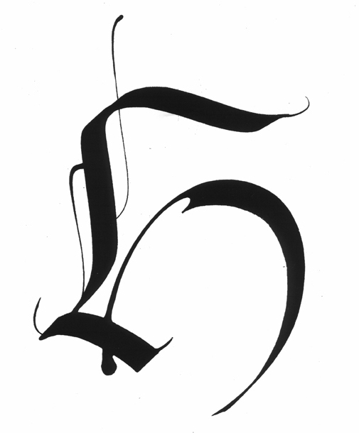 Calligraphie de Nathalie Tousnakhoff